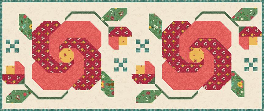 Heather Peterson Rose in Bloom Quilt Pattern