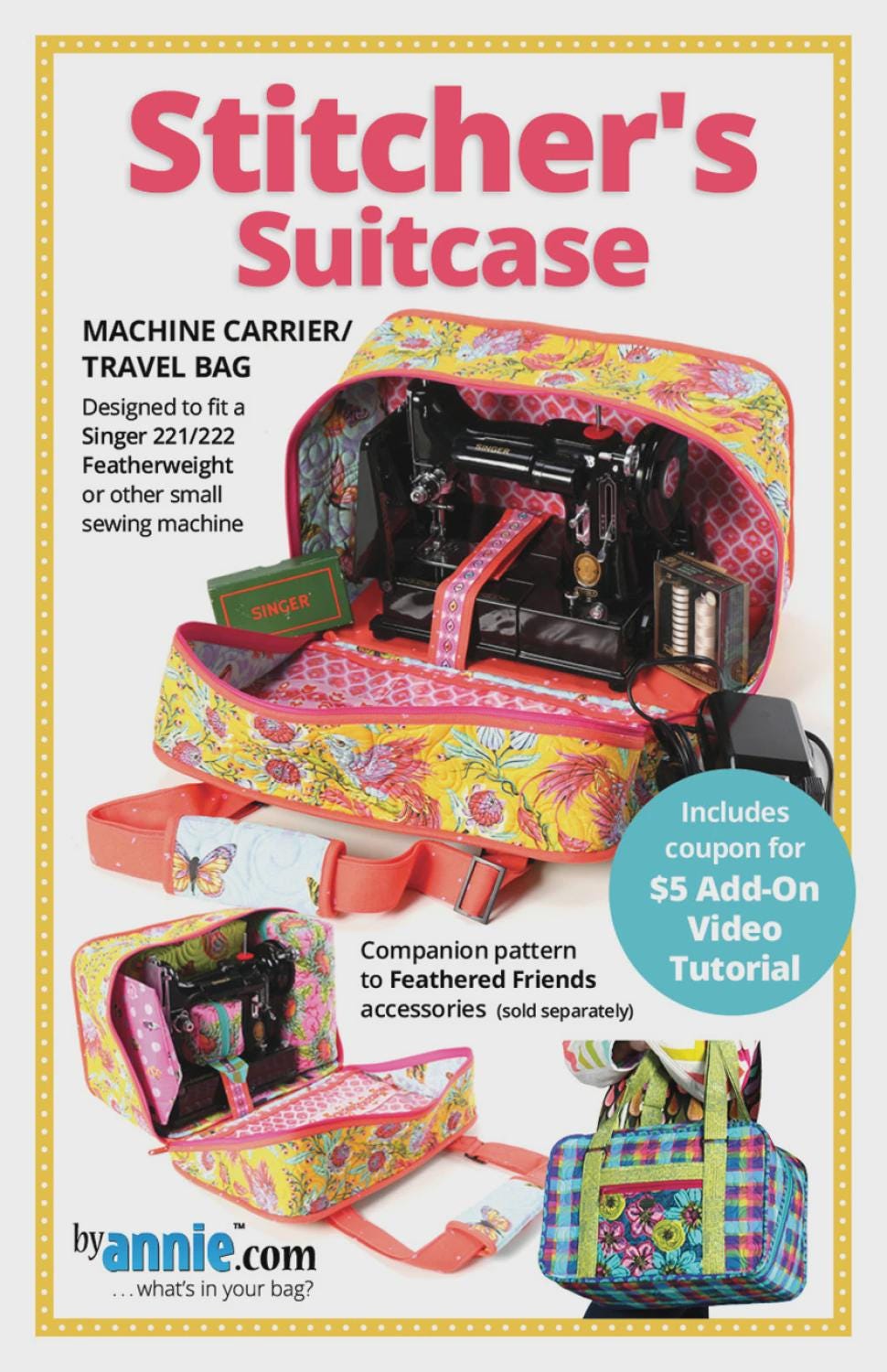 Stitcher's Suitcase # PBA319 Pattern Only Pattern by Annie