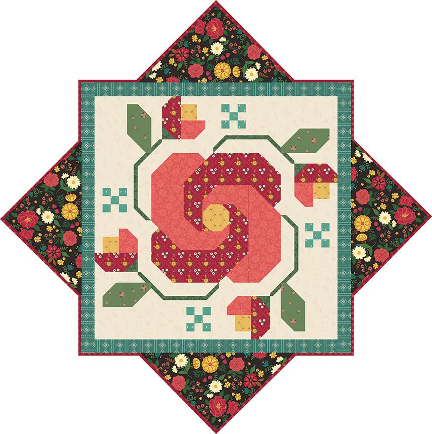 Heather Peterson Rose in Bloom Quilt Pattern
