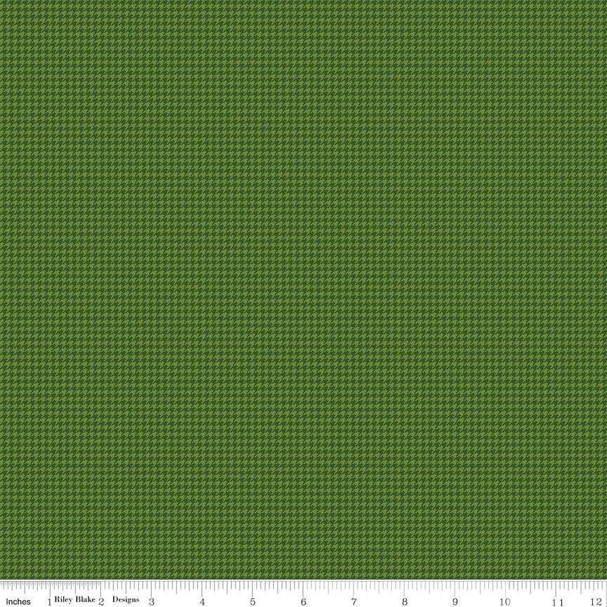 Cozy Autumn Houndstooth Olive