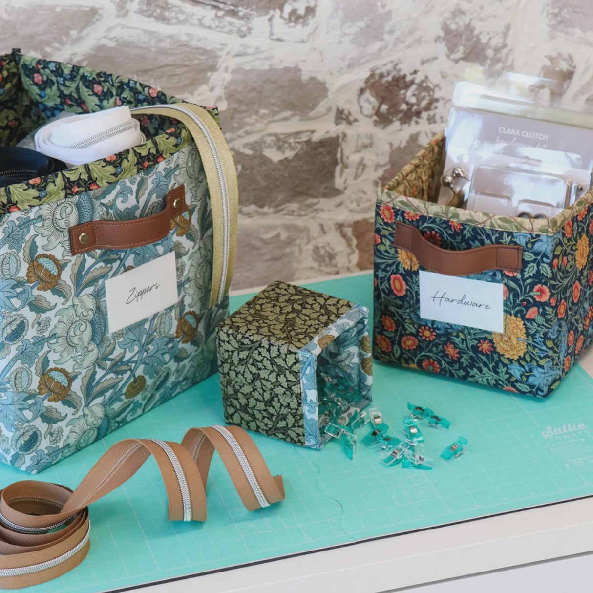 Bloomwood Simple Storage Cubes Paper Pattern LST124 - Printed pattern includes instructions for 3 sizes