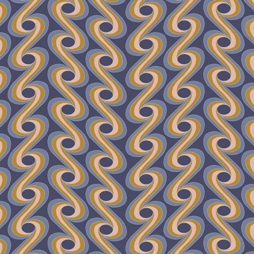 Athena Draped Volute Ocean by Angela Walters for Art Gallery ATH-146 Sold in 1/2 Yard Increments