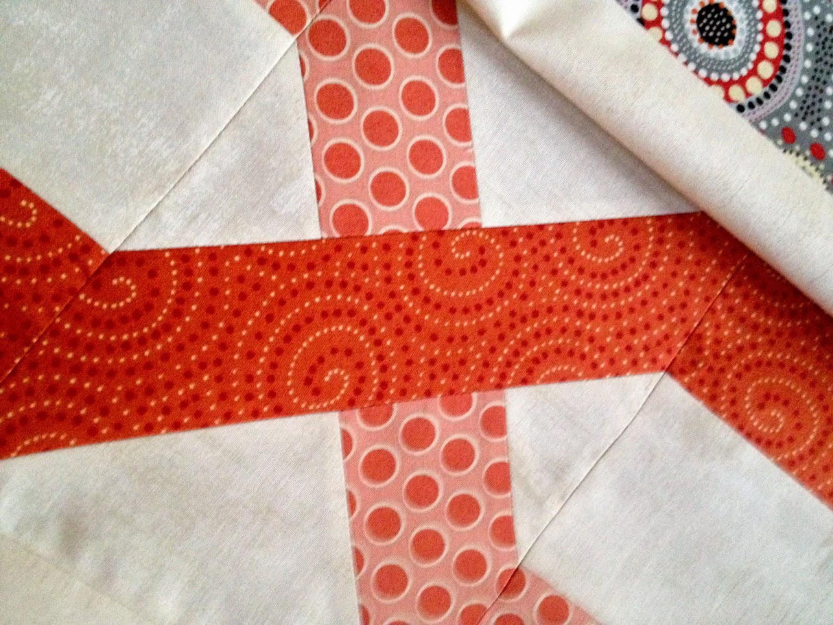 Taffy Twists Quilt Pattern Only MQR114 by Modern Quilt Relish (Table Runner, Baby, Throw, and Queen sizes)