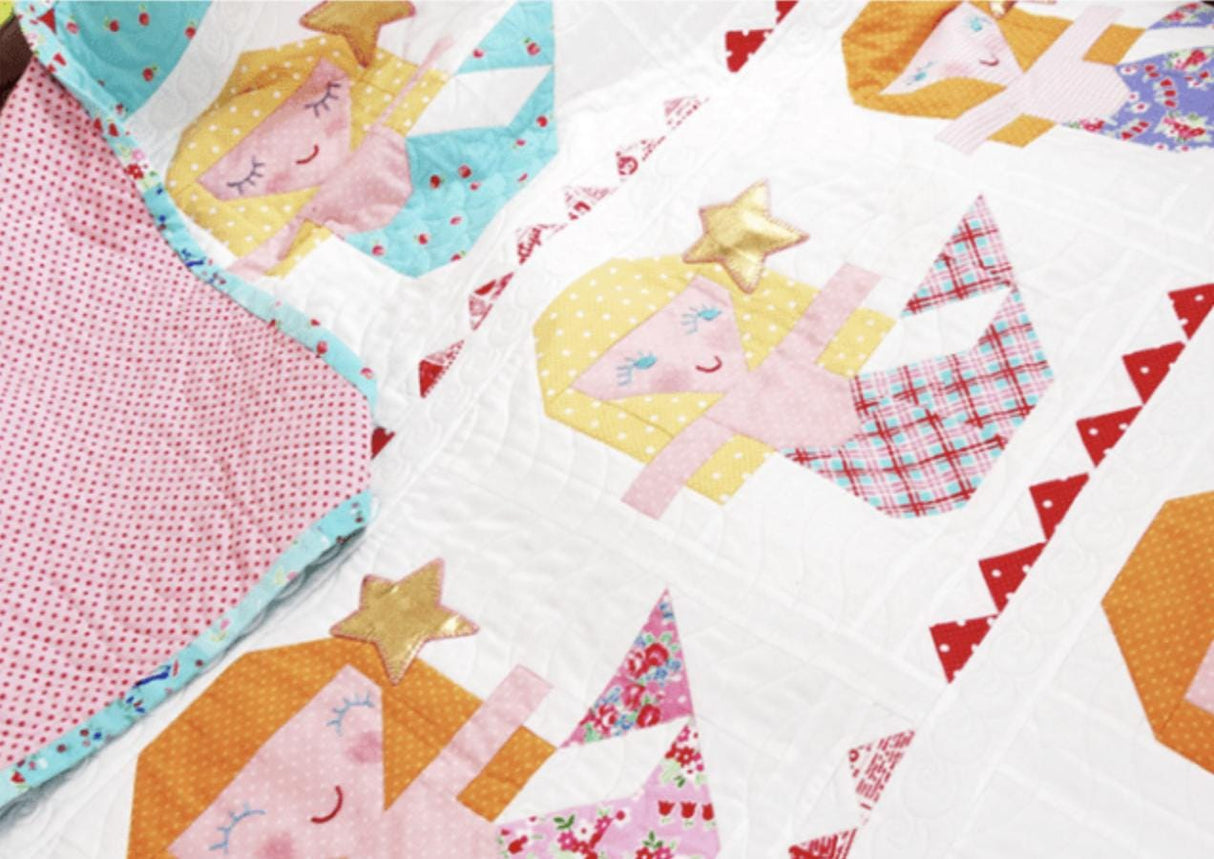 Aloha Mermaid Quilt Pattern by Sanchia Gain from Little Red Brolly Printed Pattern Only