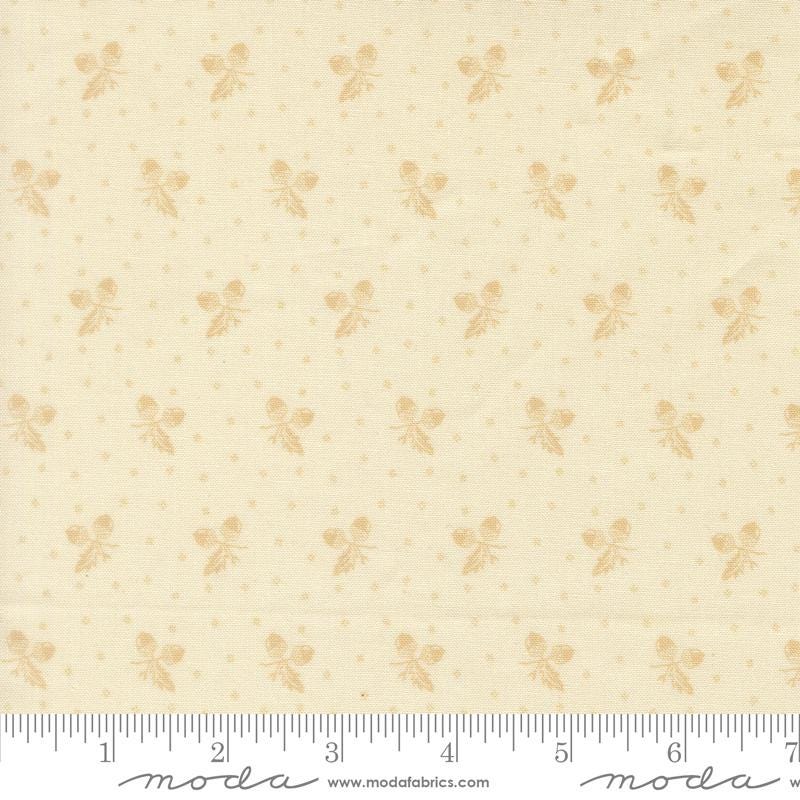 The image is a fabric with a repeating pattern of small brown acorn shapes, creating a textured and visually appealing design.