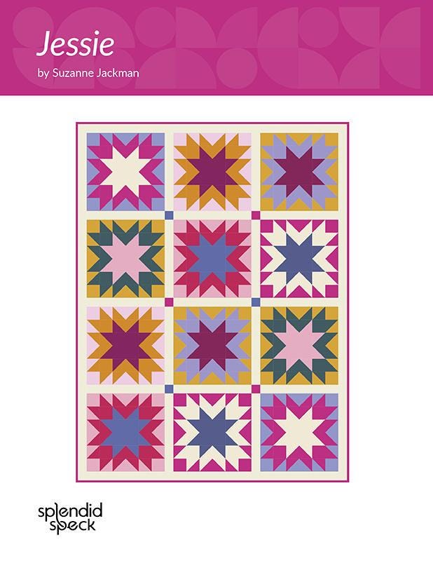 Jessie Quilt Paper Pattern SS488 by Suzanne Jackman for Splendid Speck 3 sizes Baby, Throw and Twin