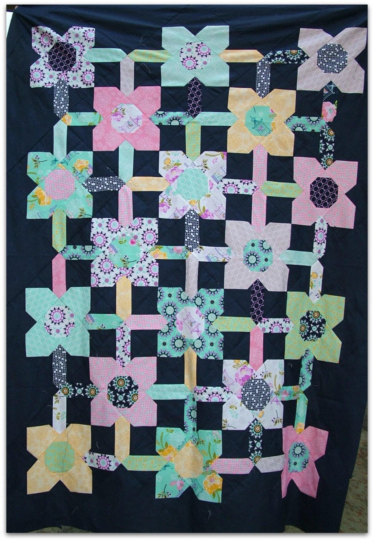 Bloom Quilt Pattern SASH1531 by Sash Girls from Two Sisters at Squirrel Hollow Printed Pattern Only