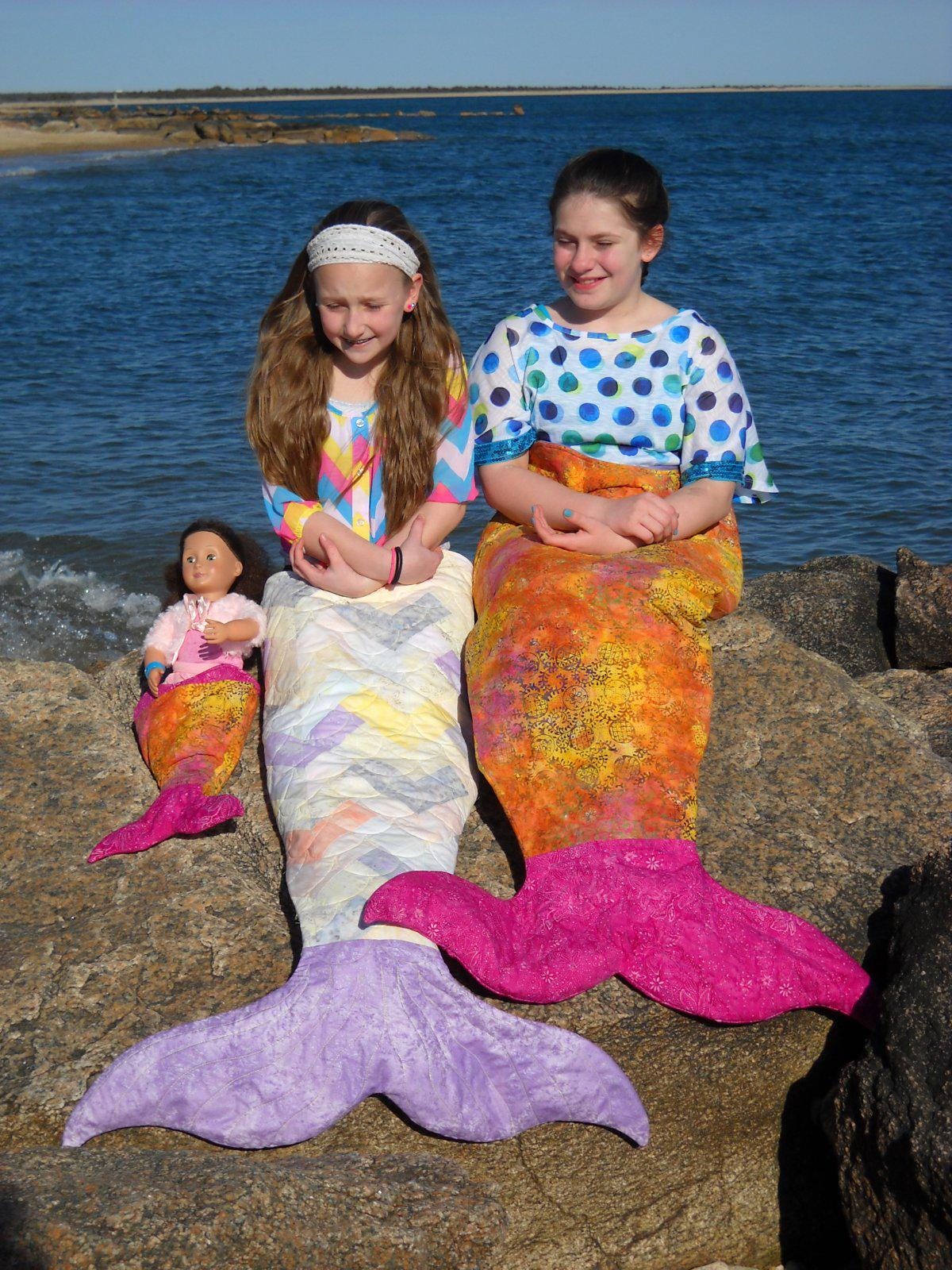 Snuggle Tails Mermaid Pattern by Debbie Wendt from Wendt Quilting Printed Pattern Only