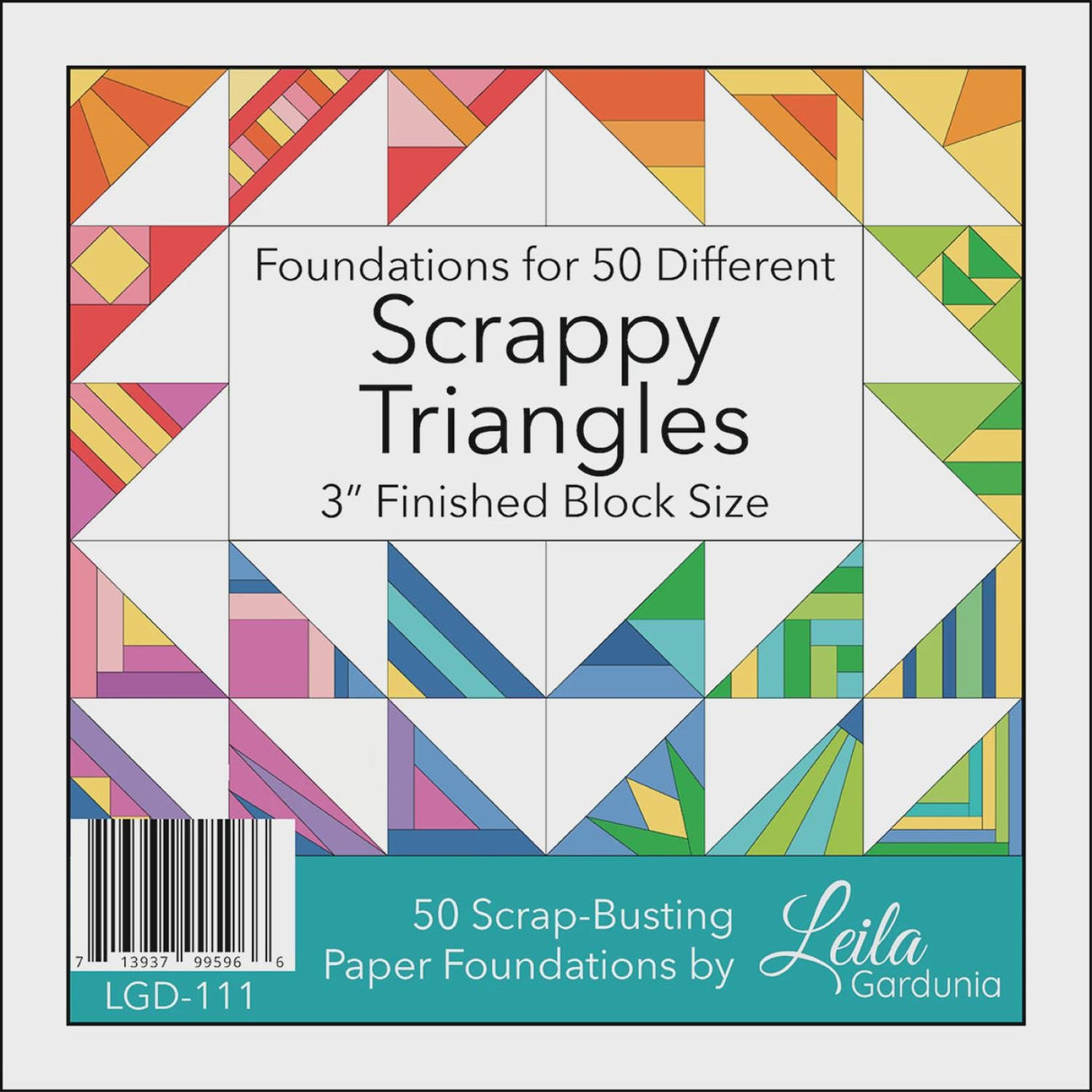 3in Scrappy Triangle Foundation Pad LGD-111 by Leila Gardunia Design