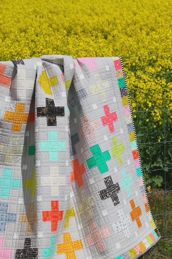 Little Crosses Quilt Pattern EJ003 by Emma Jean Jansen - Advanced Beginner - Makes 3 sizes perfect for using your scraps