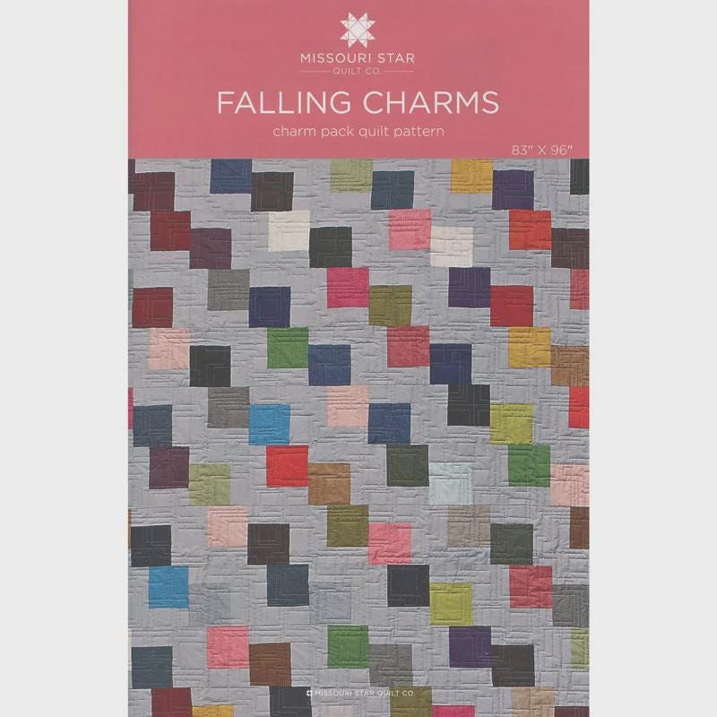 Falling Charms Quilt Pattern MSQC115 by Missouri Star - size 82" x 95" Printed Pattern Only