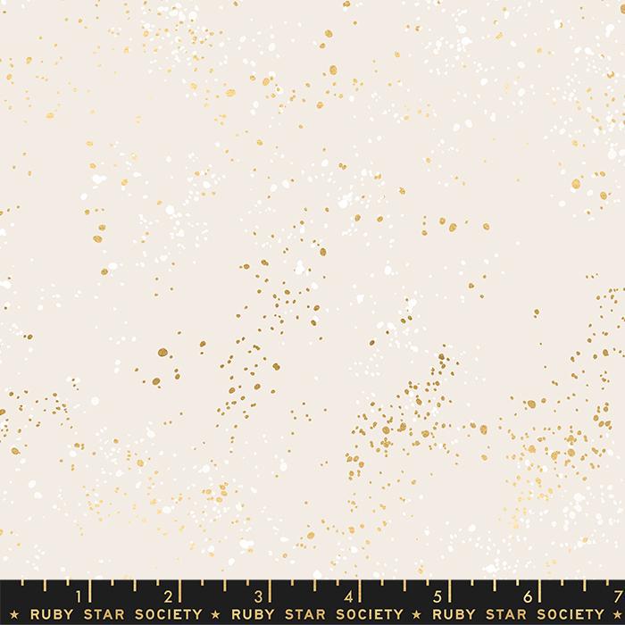 108" Speckled White Gold Wide Back RS5055 14M by Rashida Coleman Hale for Moda Fabrics Sold in 1 yard increment