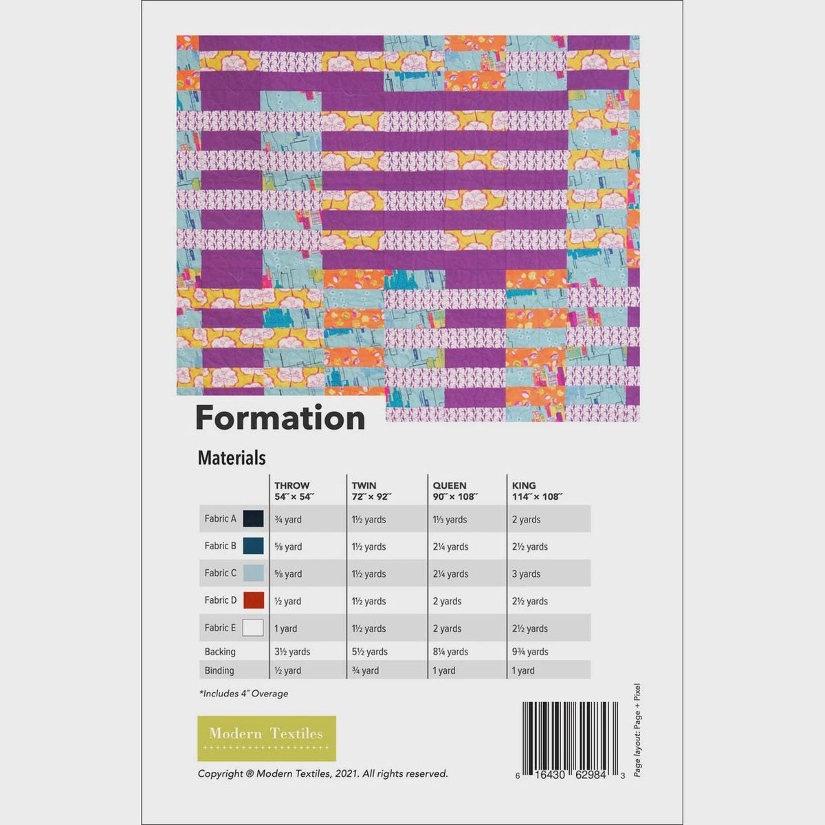 Formation by Katie Hanson for Modern Textiles MODMT002 Multi Size