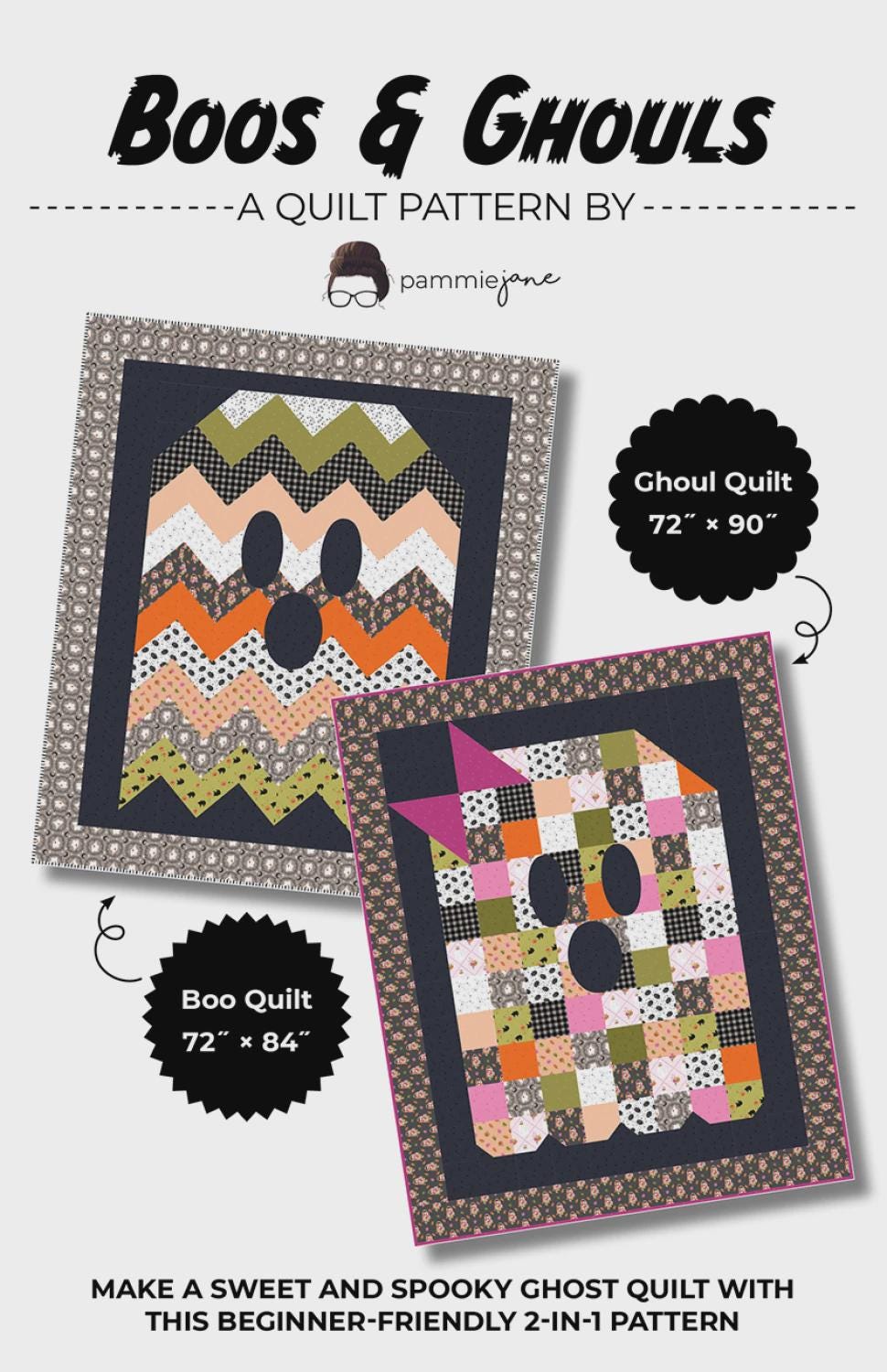 Boos & Ghouls quilt Pattern PJ-317 2 sizes