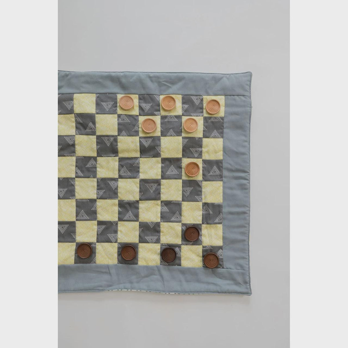 Traveling Checkerboard Pattern MODMT01 by Katie Hanson for Modern Textiles - Size: 19” x 19"