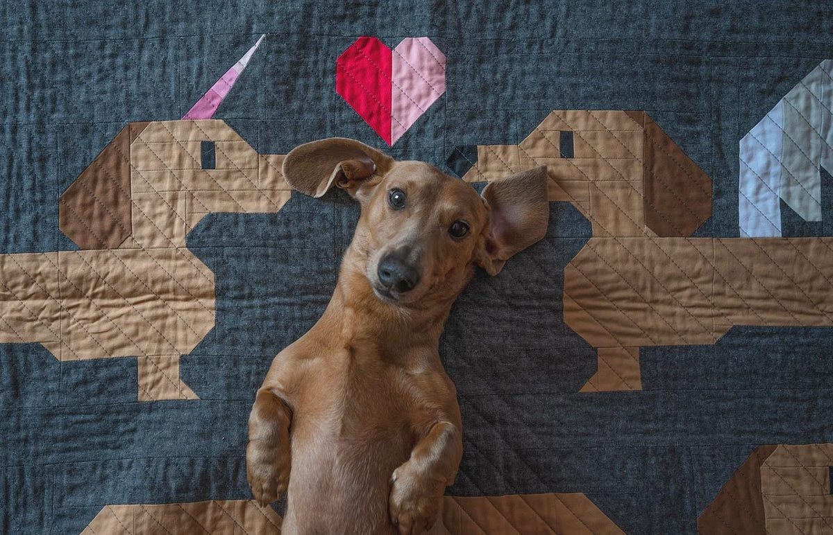 Mythical Wieners Quilt Pattern- AEMW0525-by Art East Quilting CO Printed Pattern Only