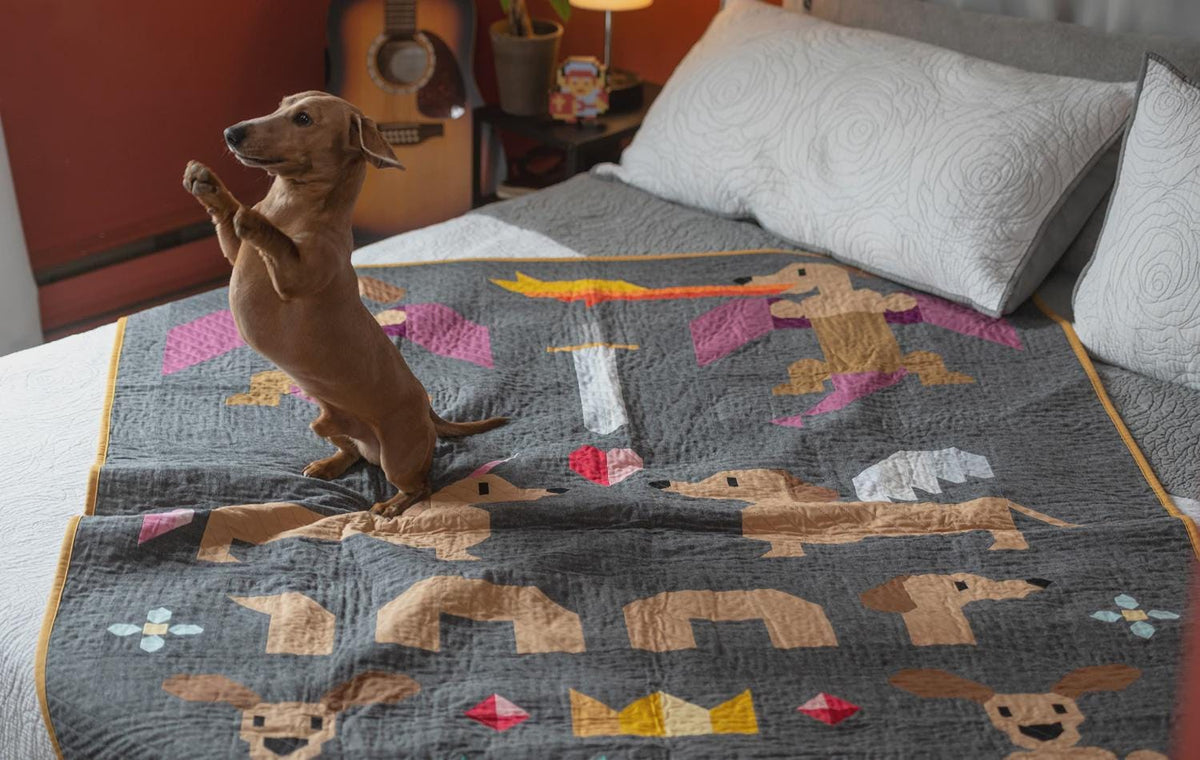 Mythical Wieners Quilt Pattern- AEMW0525-by Art East Quilting CO Printed Pattern Only