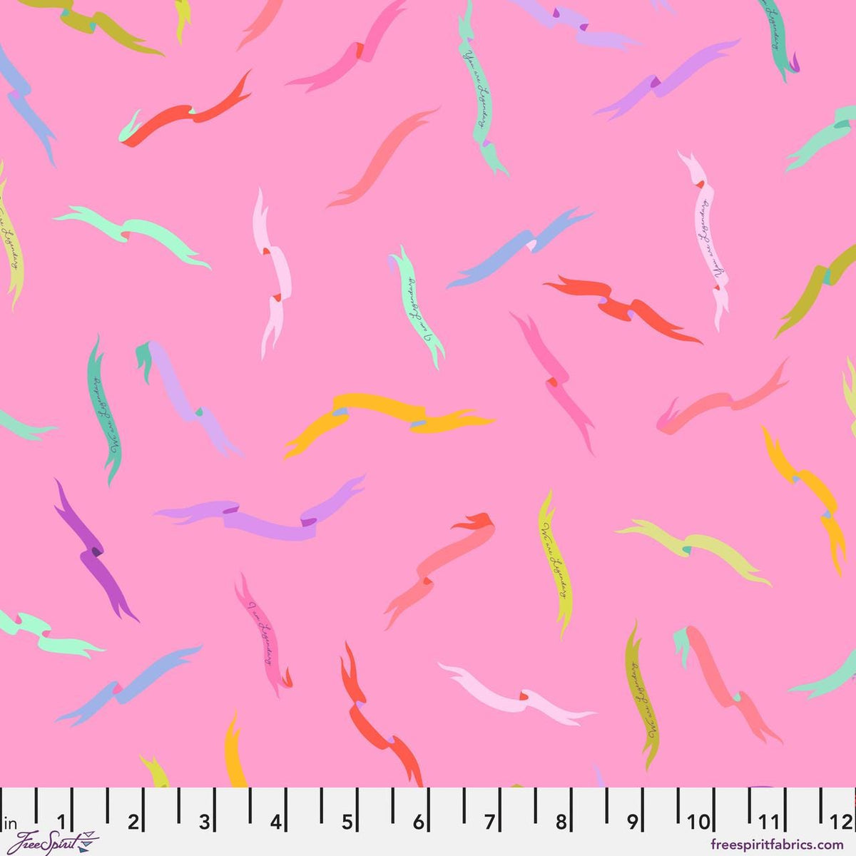 Legendary Gentle Reminder Wild Orchid Yardage PWTP285-Wildorchid by Tula Pink Sold in 1/2 yard increments