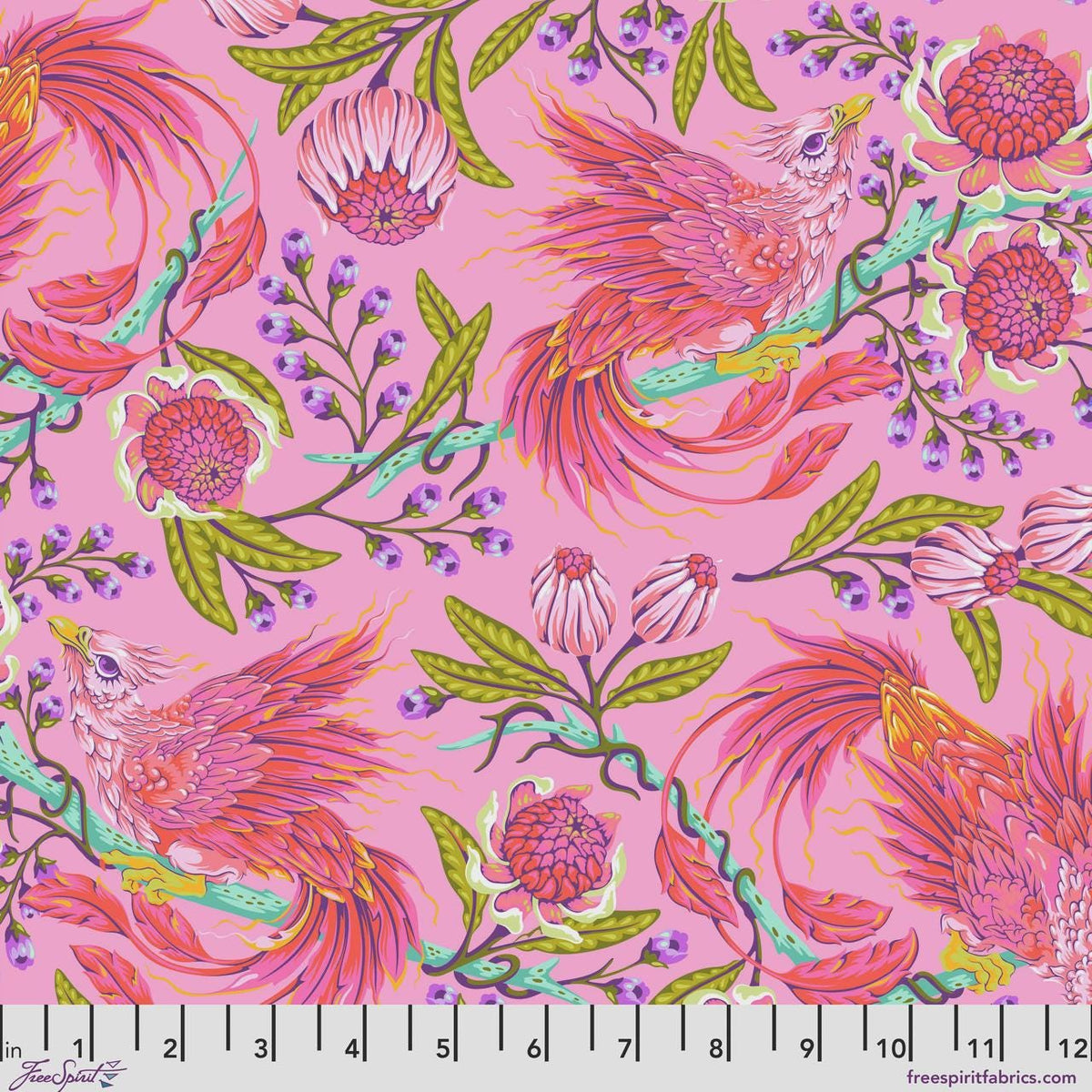 Legendary Hot Wings Wild Orchid Yardage PWTP281-Wildorchid by Tula Pink Sold in 1/2 yard increments