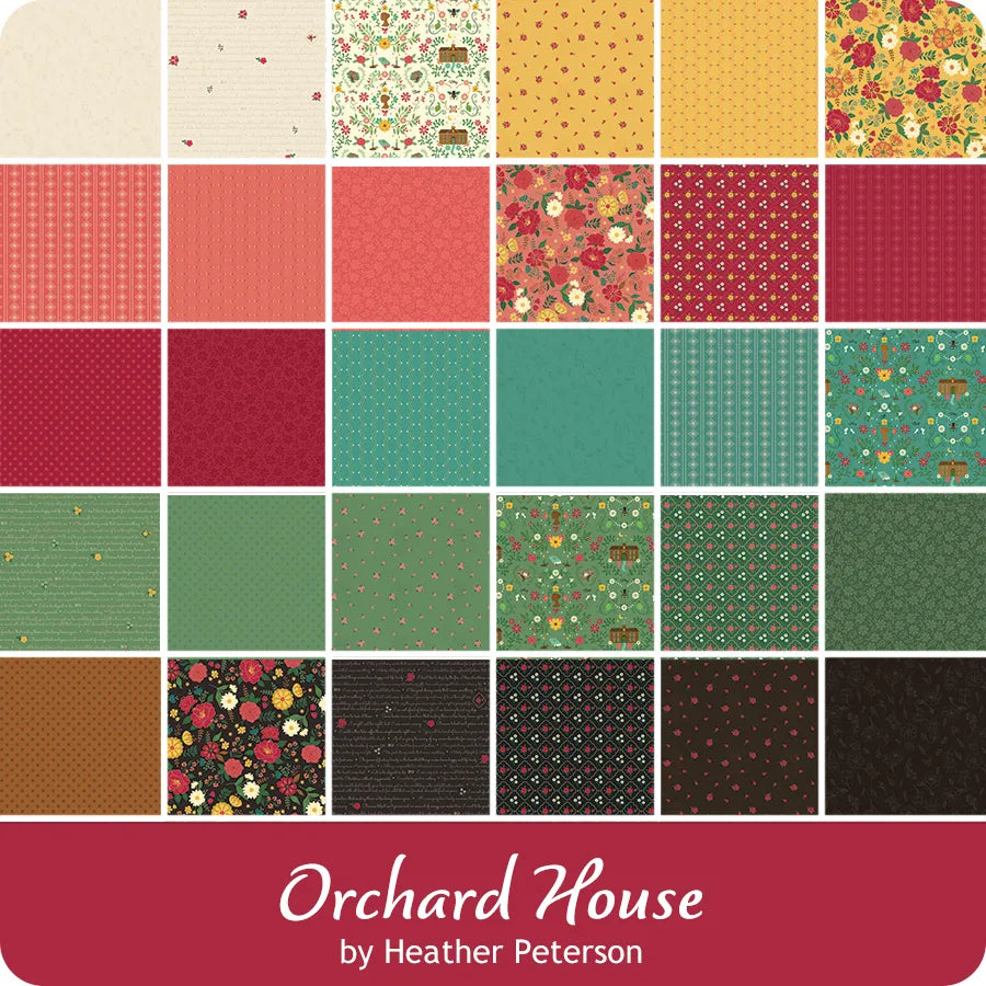 Orchard House Fat Quarter Bundle Factory packaged 30 prints By Heather Peterson for Riley Blake Designs