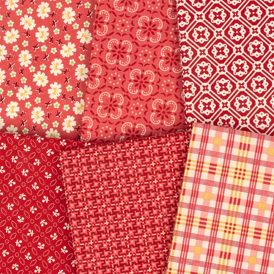 Lori Holt Farmers Daughter Fat Eighth Bundle includes 54 prints custom cut by Starlit Quilts