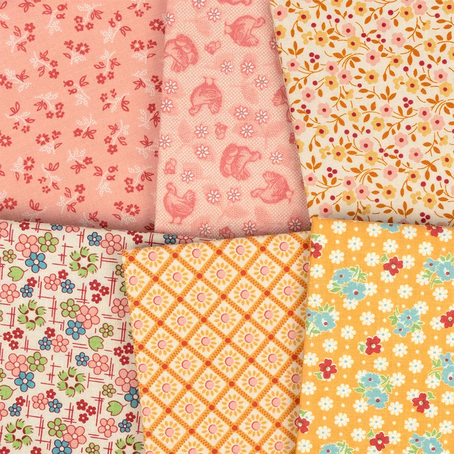 Lori Holt Farmers Daughter Fat Eighth Bundle includes 54 prints custom cut by Starlit Quilts