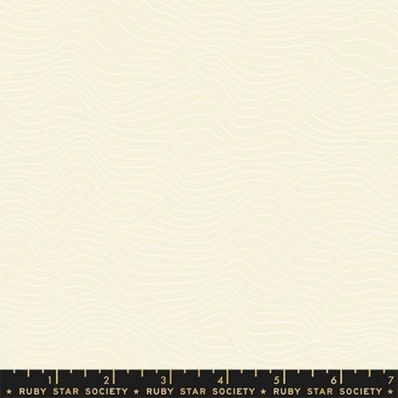 Water Wavelength in Natural by Ruby Star Society "Water" RS5129-11 - Sold in Continuous 1/2 Yard Increments