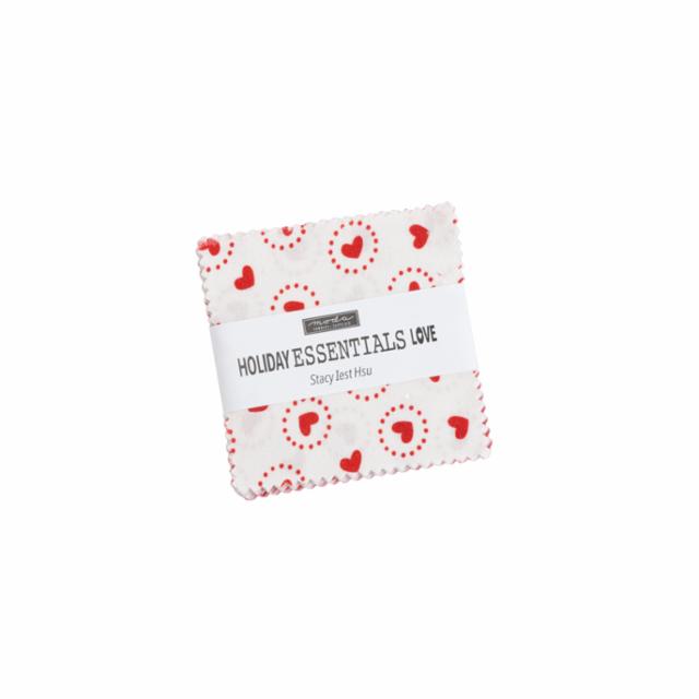 Holiday Essentials Love Mini Charm Pack 2.5" 20750MC by Stacy Iest Hsu for Moda Fabrics
