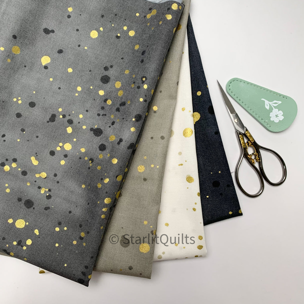 Ombre Galaxy Neutral Fat Quarter Bundle 4 Prints