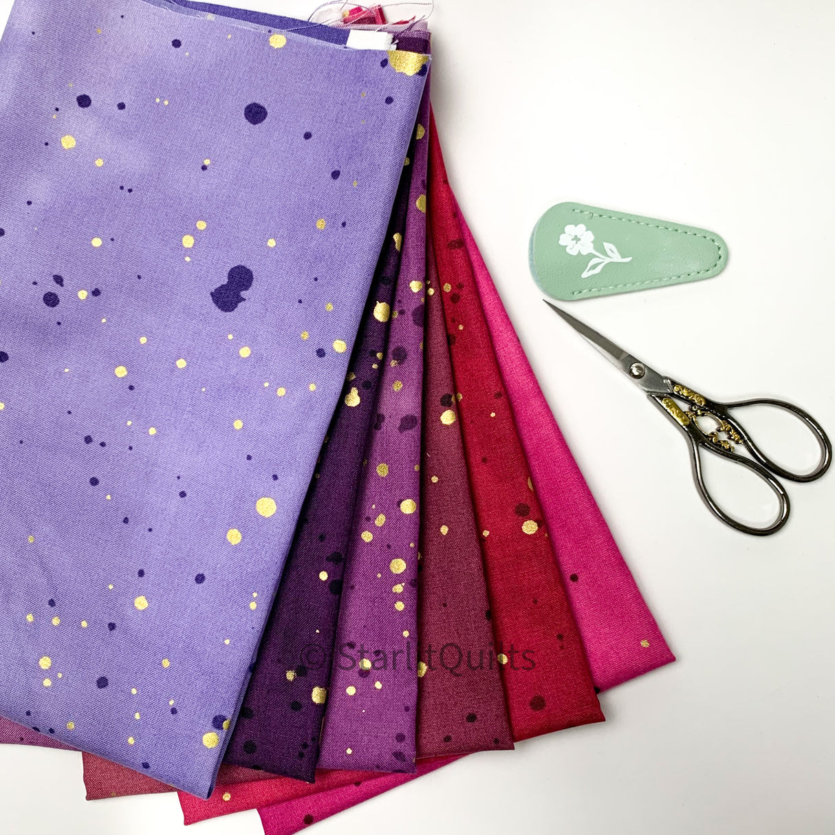 Ombre Galaxy Purple Fat Quarter Bundle 6 Prints
