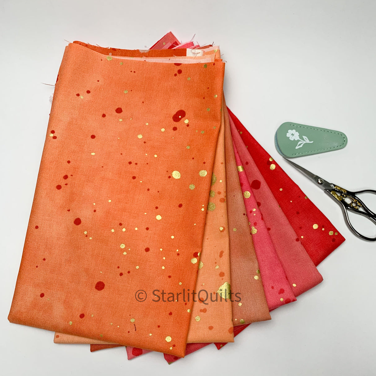 Ombre Galaxy Pink Fat Quarter Bundle 6 Prints