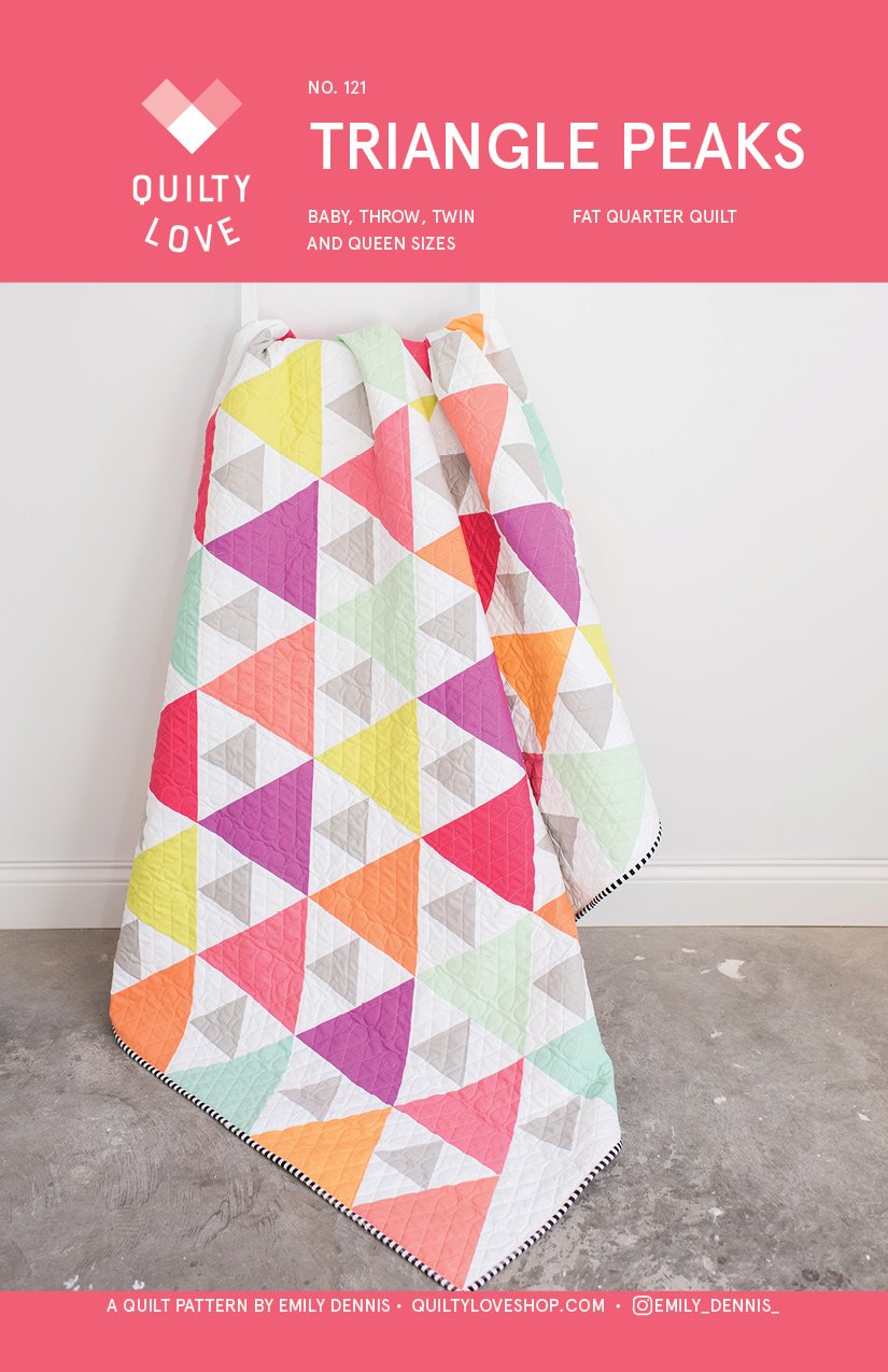 Triangle Peaks Pattern by Quilty Love