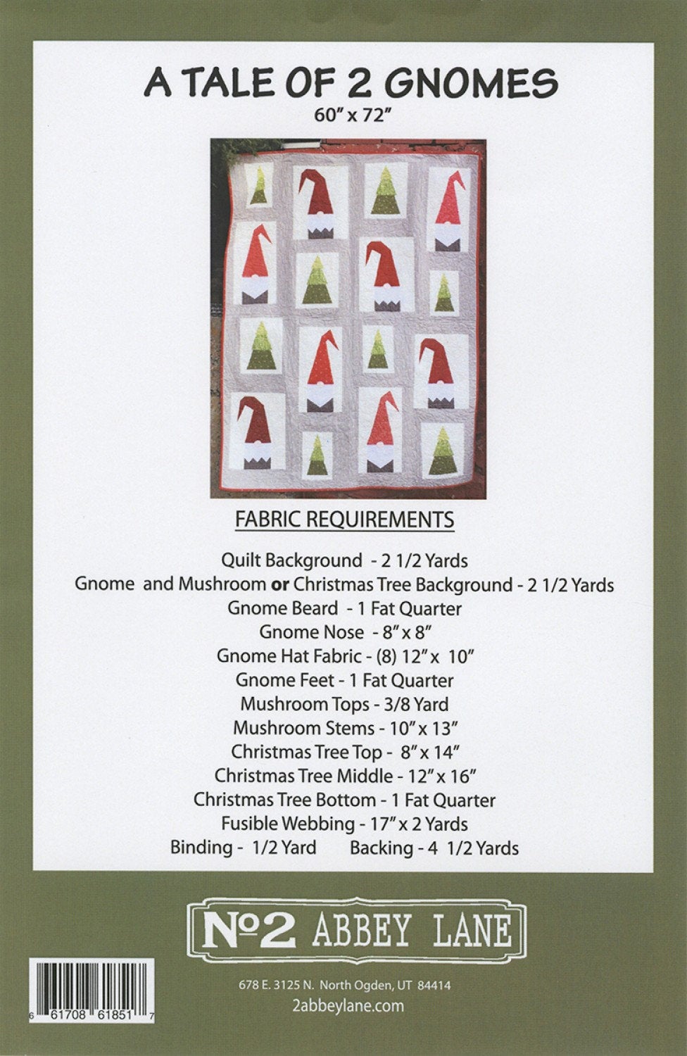 A Tale Of Two Gnomes CSC 207 , Paper pattern ONLY