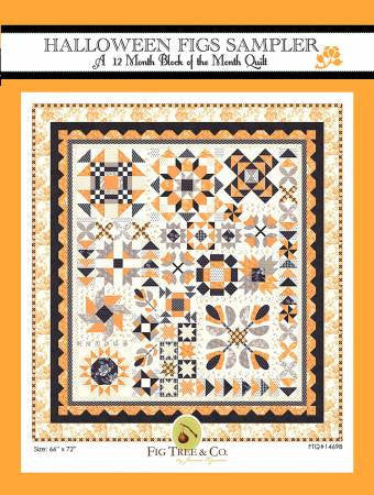 Halloween Figs Sampler Block Of The Month Pattern Only FTQ1469B