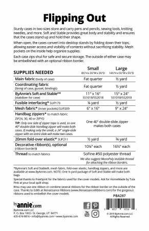 Flipping Out sewing Pattern by Annie PBA287