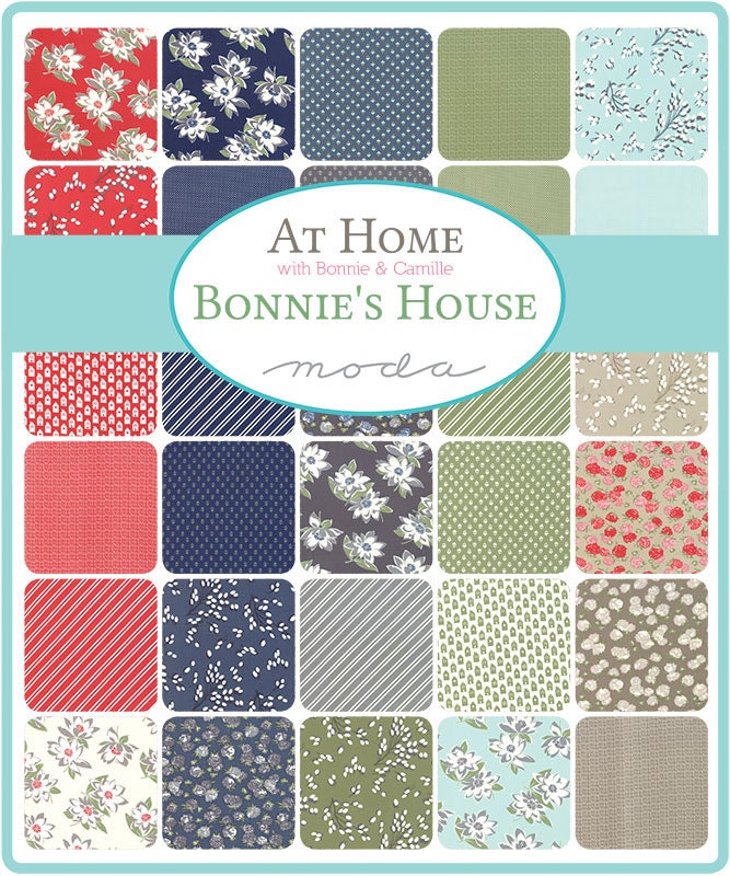 At Home Charm Pack 5" Bonnie's Colors By Bonnie and Camille for Moda Fabrics 55200PPB bin 17