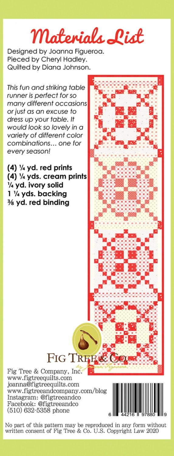 Mimosa sewing pattern only FTQ1625