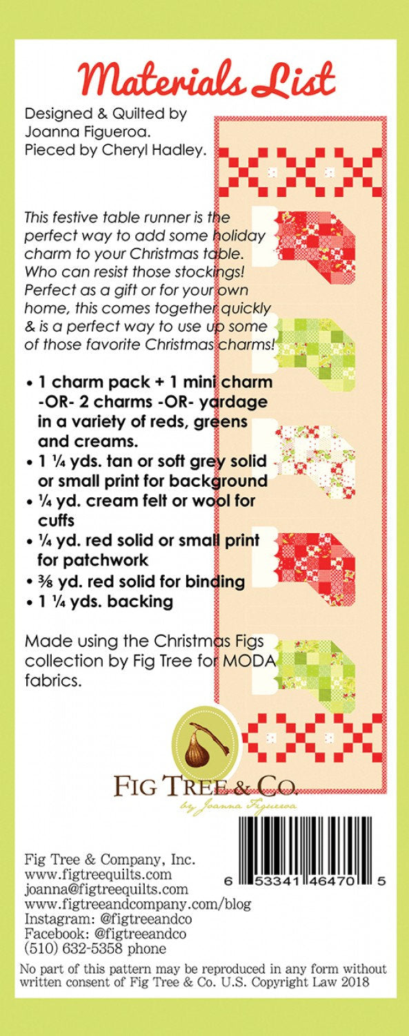 And The Stockings Were Hung **Paper Pattern** FTQ1460