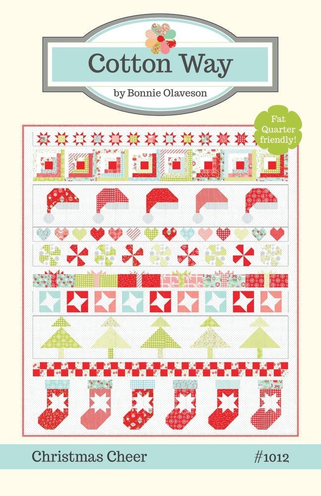 Christmas Cheer Paper Pattern by Bonnie Olaveson of Cotton Way CW1012