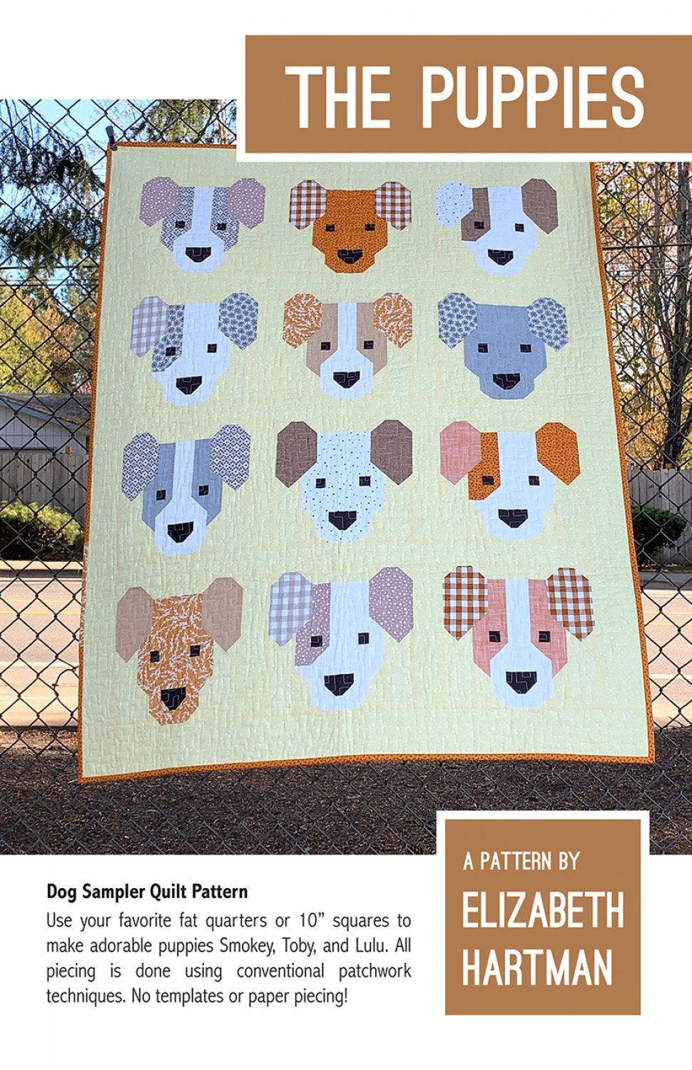The Puppies Quilt Pattern By Elizabeth Hartman Paper Pattern EH057