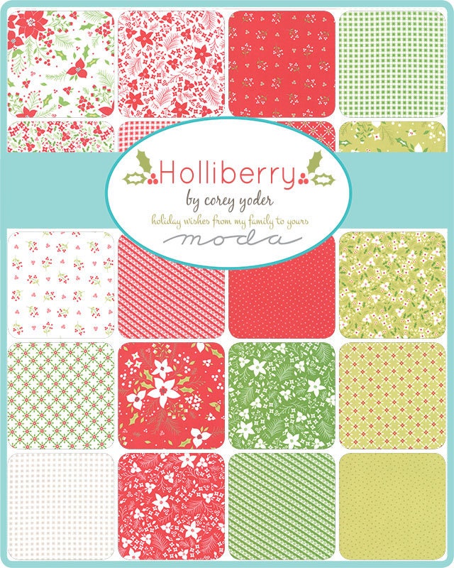 Holliberry Charm pack by Corey Yoder, Little Miss Shabby for Moda Fabrics 29090PP **Instock**
