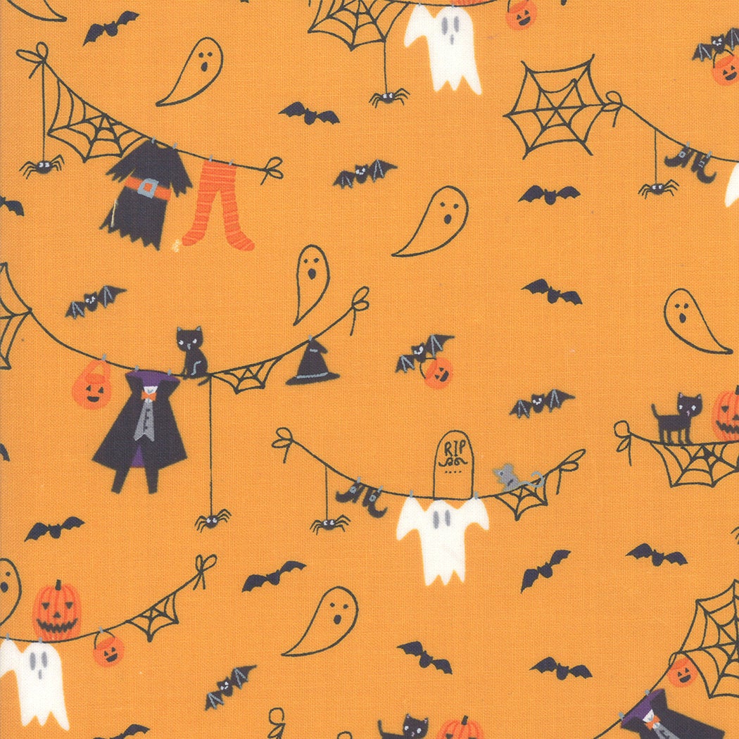 Ghouls and Goodies Mini Charms 2.5 inch by Stacy Iest Hsu for Moda Fabrics 20680MC bin 72