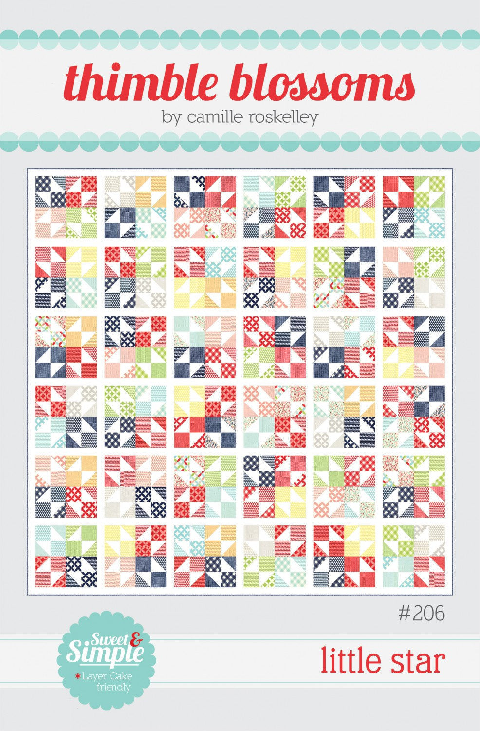 Little Star Thimble Blossoms sewing pattern TBl206