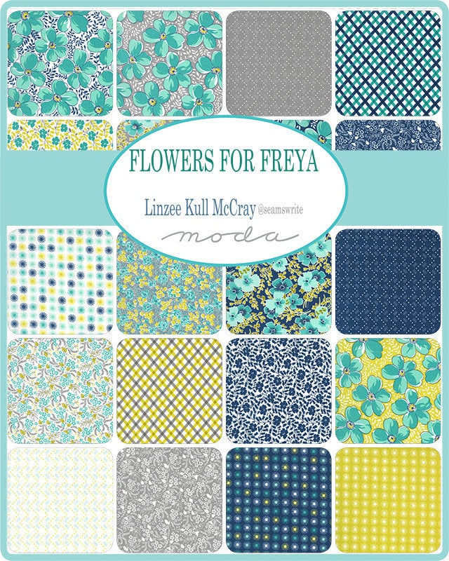 Flowers for Freya Mini Charm Pack 2.5" 23330mc by Linzee McCray for Moda fabrics