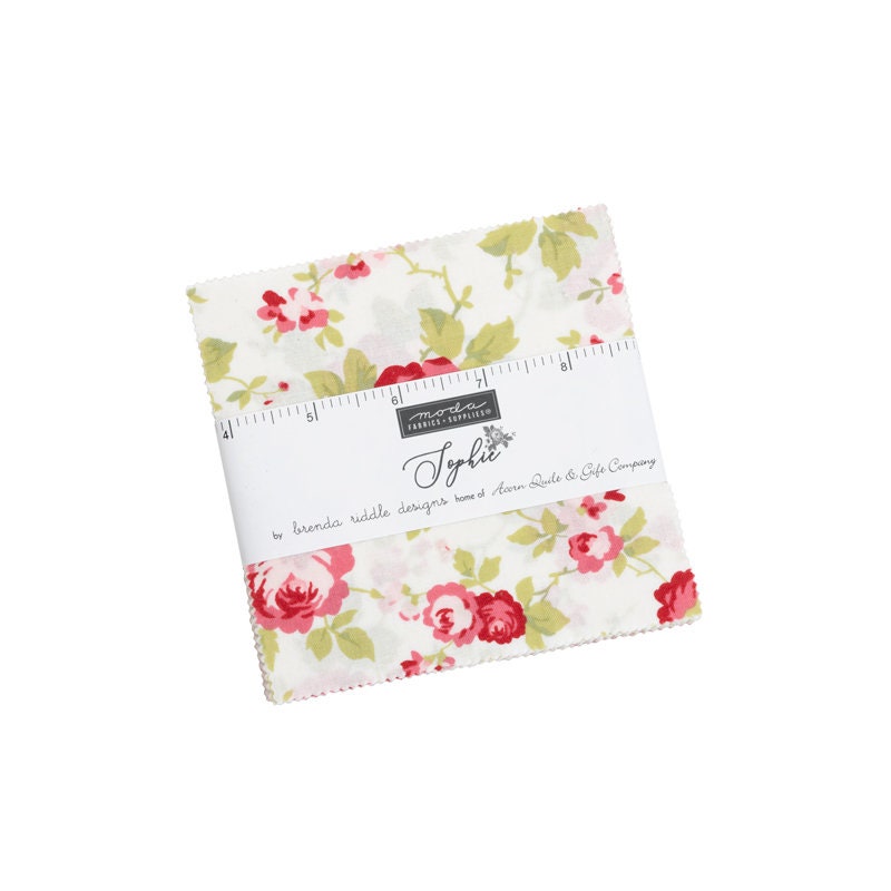 Sophie Charm 5" Pack 18710PP By Brenda Riddle Acorn Quilts for Moda Fabrics Bin 15