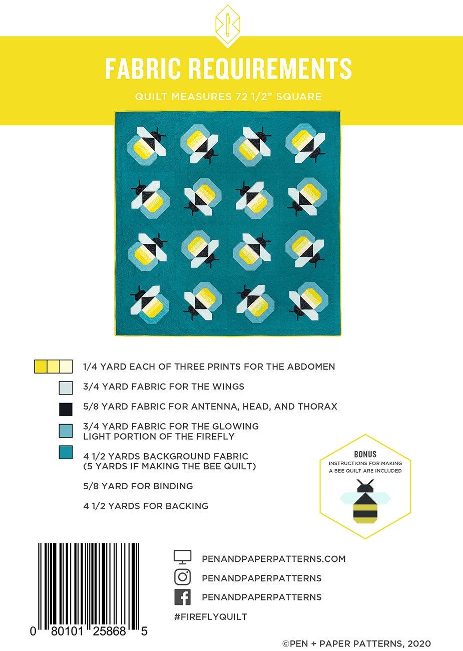 Firefly Quilt - PAP108 From Pen & Paper Patterns By Lindsey Neill