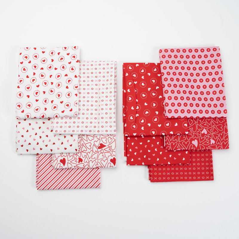 Holiday Essentials Love Fat Quarter Bundle 10 Prints 20750AB by Stacy Iest Hsu for Moda Fabrics