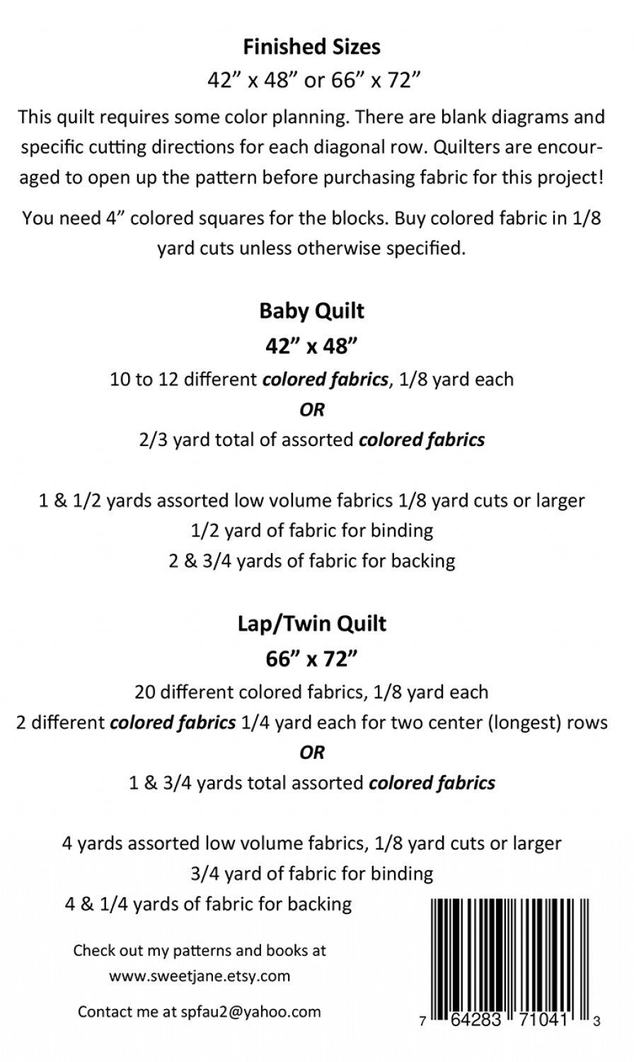 Running with Scissors SJ111, Paper pattern  by Sweet Jane's Quilting and Design