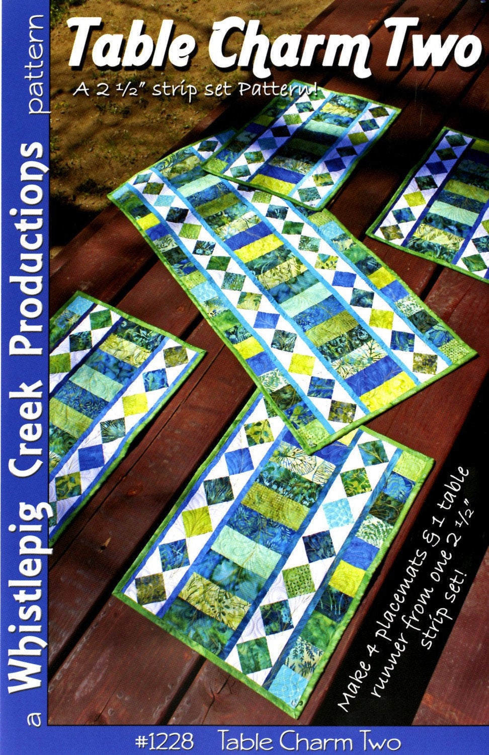 Table Charm Two Quilt Pattern WC1228 Jelly Roll Friendly