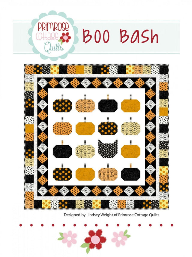 Boo Bash Quilt Pattern, Printed Pattern only PCQ-009 by Primrose Cottage Quilts Layer Cake Friendly